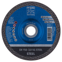 6 X 1/8 CUTOFF WHEEL 7/8 ARBOR SG STEEL DEPRESSED CENTER TYPE 27