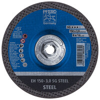 6" X 1/8 CUT-OFF WHEEL 5/8-11 ARBOR SG STEEL DEPRESSED CENTER TYPE 27 AO