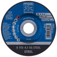 4 1/2 X 1/8 GRINDING WHEEL 7/8 ARBOR SG STEEL DEPRESSED CENTER TYPE 27