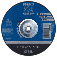 9 X 1/8 GRINDING WHEEL 5/8-11 ARBOR SG STEEL DEPRESSED CENTER TYPE 27