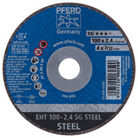 CUT-OFF WHEEL, 4" X 3/32 X 5/8, SG STEEL, T1, ALUMINUM OXIDE