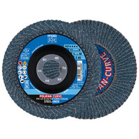 5 X 40 GRIT POLIFAN FLAP DISC 7/8 ARBOR ZIRCONIA Z SGP CURVE STEELOX TYPE PFR