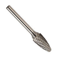 SF-42 1/8 X 1/2 MINIATURE CARBIDE BUR TREE RADIUS END DOUBLE CUT 1/8 SHANK