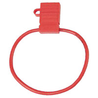 10 AWG 40 AMP ATC INLINE WATER TIGHT FUSE HOLDER RED WITH 12" WIRE LOOP