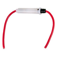 12 AWG 20 AMP AGC NYLON INLINE FUSE HOLDER WITH 8" RED WIRE LEADS