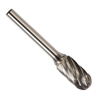 SC-1NF 1/4 X 3/4 CARBIDE BUR CYLINDRICAL RADIUS END FOR ALUMINUM & NON-FERROUS 1/4 SHANK