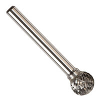 SD-1 1/4 X 1/4 CARBIDE BUR BALL END SINGLE CUT 1/4 SHANK