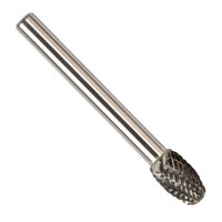 SE-1 1/4 X 3/8 CARBIDE BUR OVAL END SINGLE CUT 1/4 SHANK