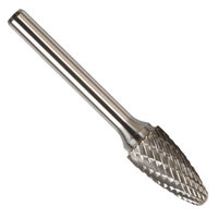 SF-3 3/8 X 3/4 CARBIDE BUR TREE RADIUS END SINGLE CUT 1/4 SHANK