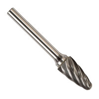 SF-1NF 1/4 X 3/4 CARBIDE BUR TREE RADIUS END FOR ALUMINUM & NON-FERROUS 1/4 SHANK