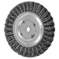 6 X .014 CARBON STEEL STANDARD TWIST SINGLE ROW KNOT WHEEL 5/8-1/2 ARBOR