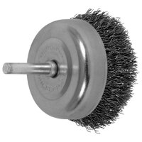 2 1/2 X .012 CARBON STEEL CRIMPED SHANK MOUNTED CUP BRUSH 1/4 SHANK