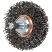 2 X .012 CARBON STEEL CRIMPED SHANK MOUNTED WIRE WHEEL BRUSH 1/4 SHANK