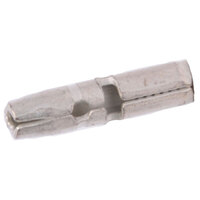 12-10 AWG UNINSULATED BUTTED SEAM MALE BULLET CONNECTOR .195 WIDTH