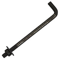 1 x 10 Plain Finish Steel L Bend Anchor Bolt