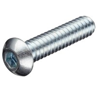 M10-1.5 X 15MM ZINC FINISH ALLOY STEEL CLASS 12.9 HEX DRIVE BUTTON HEAD SOCKET CAP SCREW