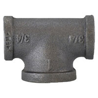 1 1/4 X 1 1/2 BLACK PIPE BULLHEAD TEE