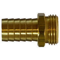 5/8 X 3/4 BRASS BARSTOCK GARDEN HOSE COUPLING MALE END ONLY