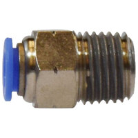 1/4 X 1/8 BRASS COMPOSITE BODY PUSH-IN MALE CONNECTOR