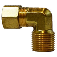 1/8 X 1/8 BRASS COMPRESSION 90 DEGREE FORGED MALE ELBOW