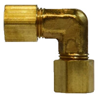 1/4 BRASS COMPRESSION 90 DEGREE FORGED UNION ELBOW