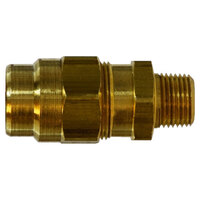 3/8 X 1/4 BRASS DOT AIR BRAKE HOSE END MALE ADAPTER