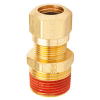 1/4 X 3/8 BRASS DOT NYLON AIR BRAKE MALE ADAPTER USA