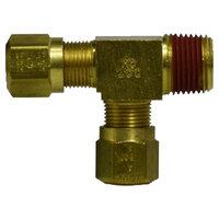 3/8 X 1/4 X 1/4 BRASS DOT NYLON AIR BRAKE MALE RUN TEE