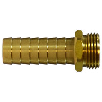3/4 X 3/4 BRASS GARDEN HOSE BARB MALE END ONLY 2" SHANK