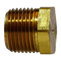 1/2 BRASS PIPE SOLID HEX HEAD PLUG