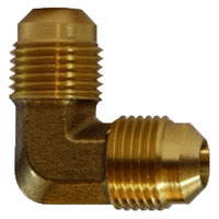 1/4 BRASS SAE 45 DEGREE FLARE FORGED 90 DEGREE FLARE ELBOW