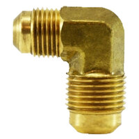 1/2 X 3/8 BRASS SAE 45 DEGREE FLARE FORGED 90 DEGREE REDUCING ELBOW