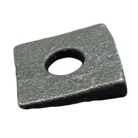 1 Plain Finish Square Beveled Malleable Iron Washer