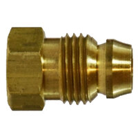 1/4 BRASS DOUBLE COMPRESSION THREADED SLEEVE BREAK-AWAY NUT