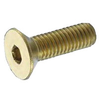1/4-20 x 1/2 Brass Hex Drive Flat Head Socket Cap Screw