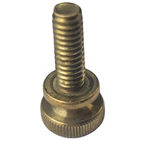 #10-24 x 1 Brass Knurled Round Head Thumb Screw