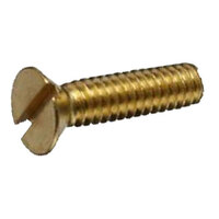 #10-32 x 1 1/2 Silicon Bronze Slotted Drive Flat Head Machine Screw