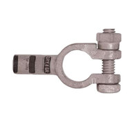 4 AWG TIN COATED COPPER BATTERY TERMINAL STRAIGHT CLAMP NEGATIVE GRAY COLOR CODE