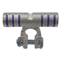 3/0 AWG TIN COATED COPPER BATTERY TERMINAL RIGHT ANGLE FLAG NEGATIVE PURPLE COLOR CODE