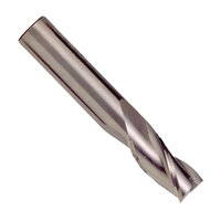 3/16 SOLID CARBIDE 3 FLUTE SINGLE END CENTER CUTTING SQUARE END MILL 3/16 SHANK 2 OVERALL LENGTH