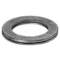 3/8 (10MM) LARGE OD 316 STAINLESS STEEL TEC SERIES WEDGE LOCK BOLT SECURING WASHER GLUED PAIR