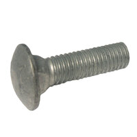 1/4-20 x 1 Hot Dip Galvanized Steel ASTM A307 Grade A Square Neck Carriage Bolt