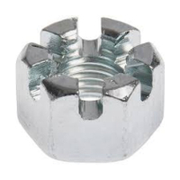 M10-1.5 ZINC FINISH STEEL CASTLE NUT