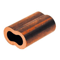 1/8" COPPER OVAL CABLE SLEEVE