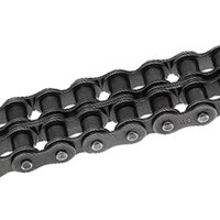 1-1/4" PITCH RIVETED DOUBLE ROLLER CHAIN 10'