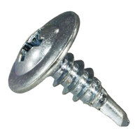 10-16 x 3/4 Zinc CR3+ Finish Steel Phillips Drive Modified Truss (K-Lath) Head Self-Drilling Screw