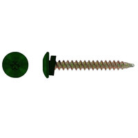 10 X 1 1/2 HARTFORD GREEN FINISH TORX DRIVE ECLIPSE HEAD WOODBINDER METAL ROOFING SCREW 100 COUNT