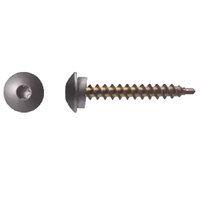 10 X 1 1/2 ZINC FINISH TORX DRIVE ECLIPSE HEAD WOODBINDER METAL ROOFING SCREW 100 COUNT BUCKET