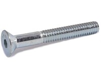 M16-2.0 X 120MM ZINC FINISH ALLOY STEEL CLASS 12.9 HEX DRIVE FLAT HEAD SOCKET CAP SCREW