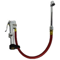1/4 FPT PNEUMATIC INFLATOR WITH BUILT-IN SIGHT GAUGE 10-120 PSI 12" HOSE LENGTH